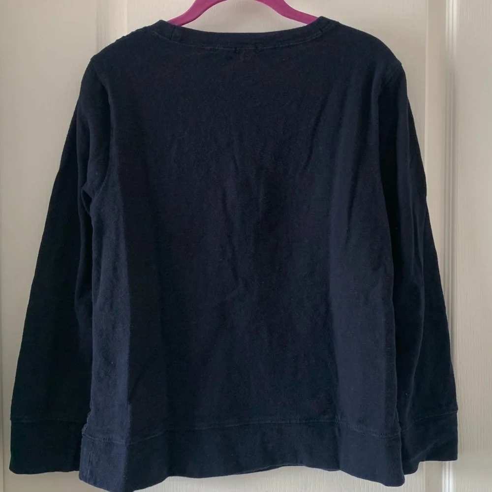 J. Crew silk and lace front crewneck sweater - Picture 2 of 6